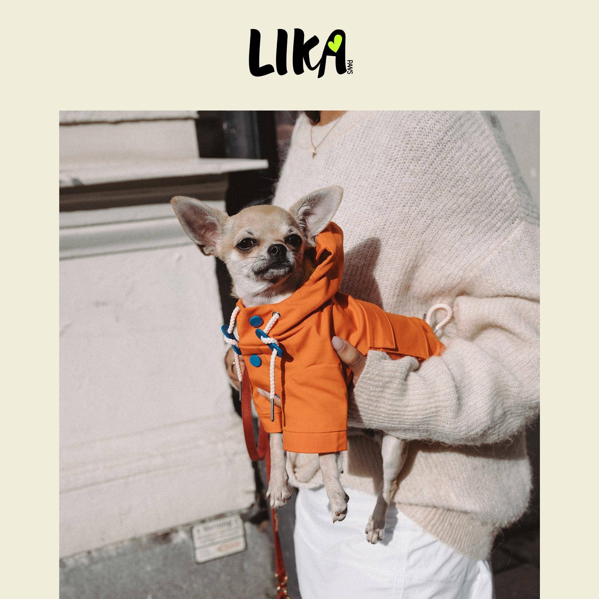 Imperméable orange fluo