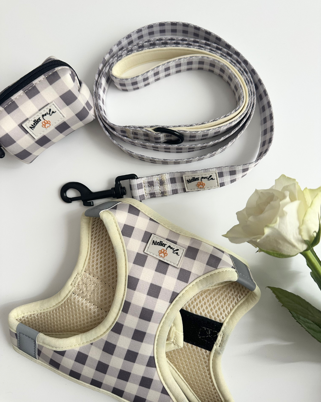 Sac à caca Vichy moka