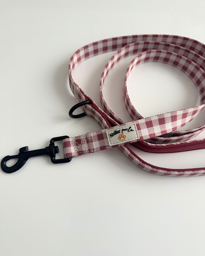 Leine Vichy rose poudré