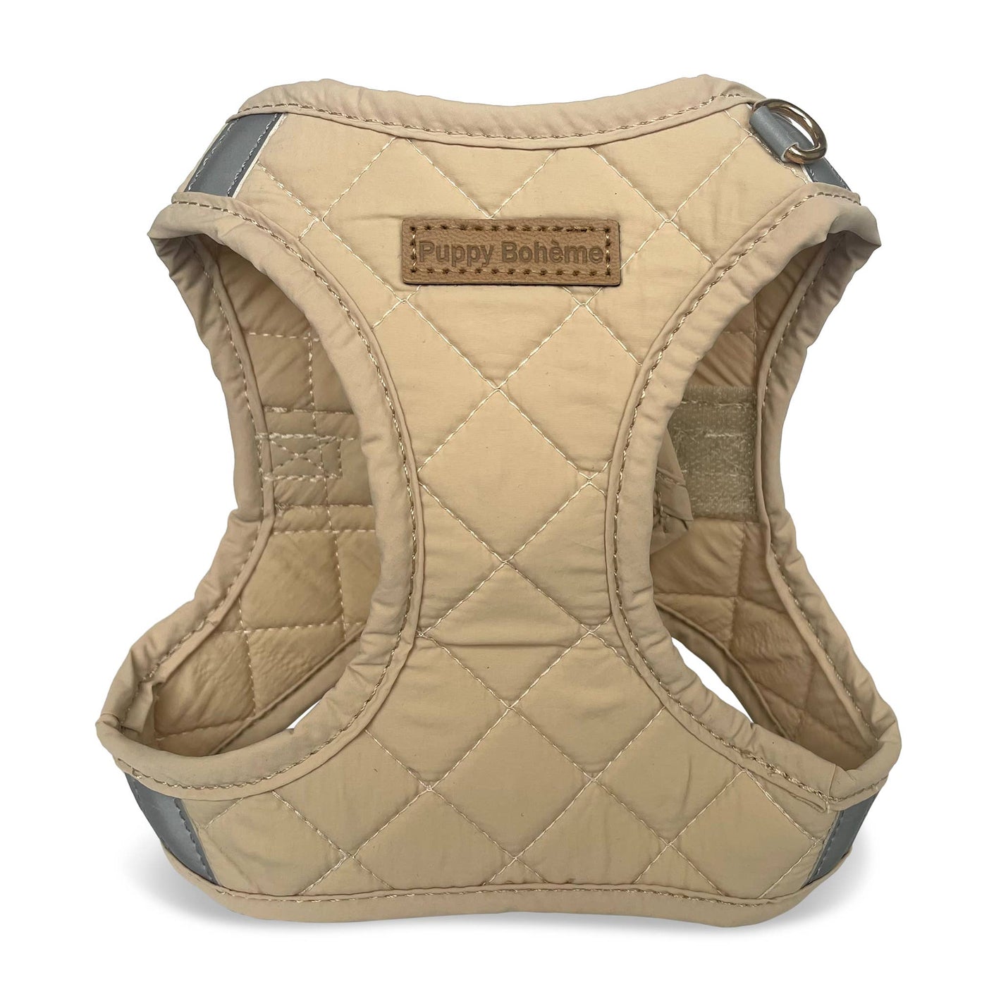 Pettorina step-in imbottita beige sabbia