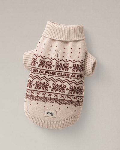By Teddy - Snowberry | Pull Après-ski en maille à col roulé - M