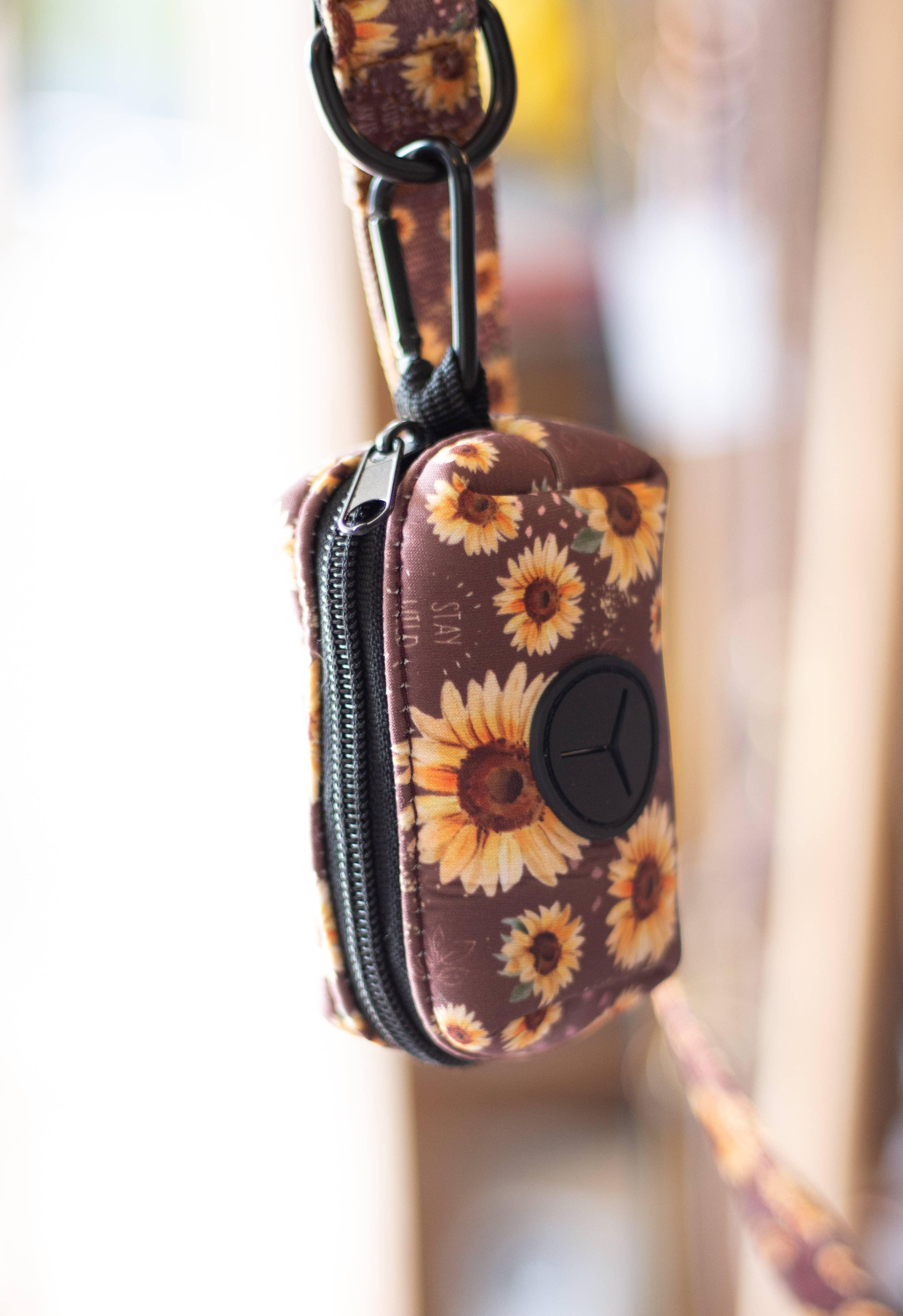 Poop Bag Holder - Happy Sunflowers