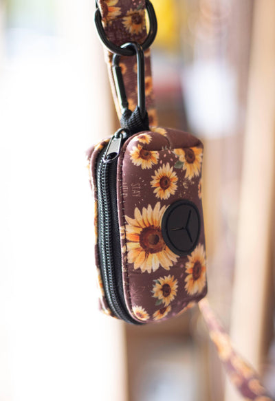 Poop Bag Holder - Happy Sunflowers
