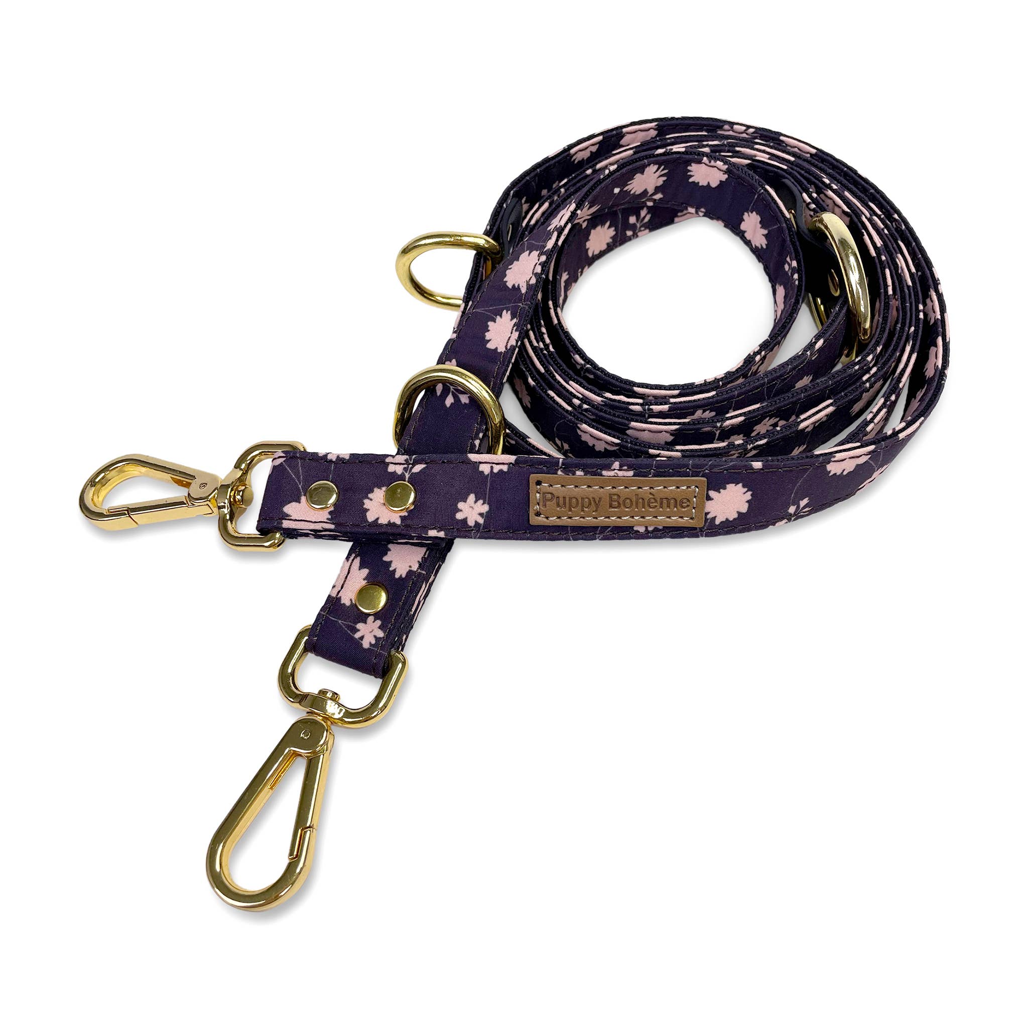 Laisse ajustable Midnight flower