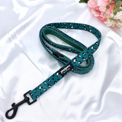 Laisse Green Leopard