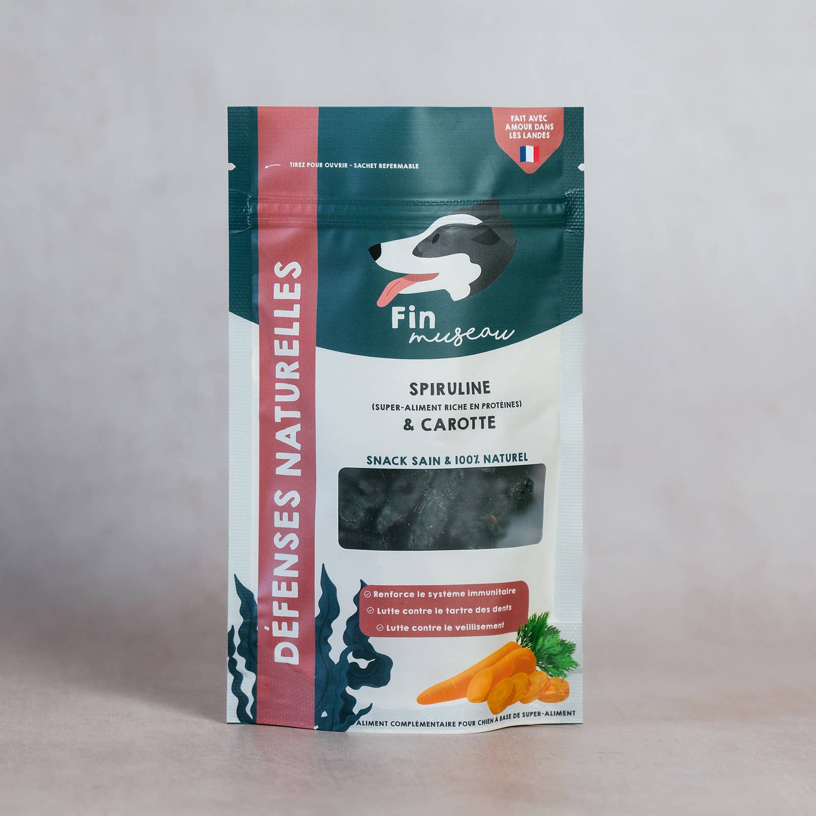 Friandises à la spiruline et carotte