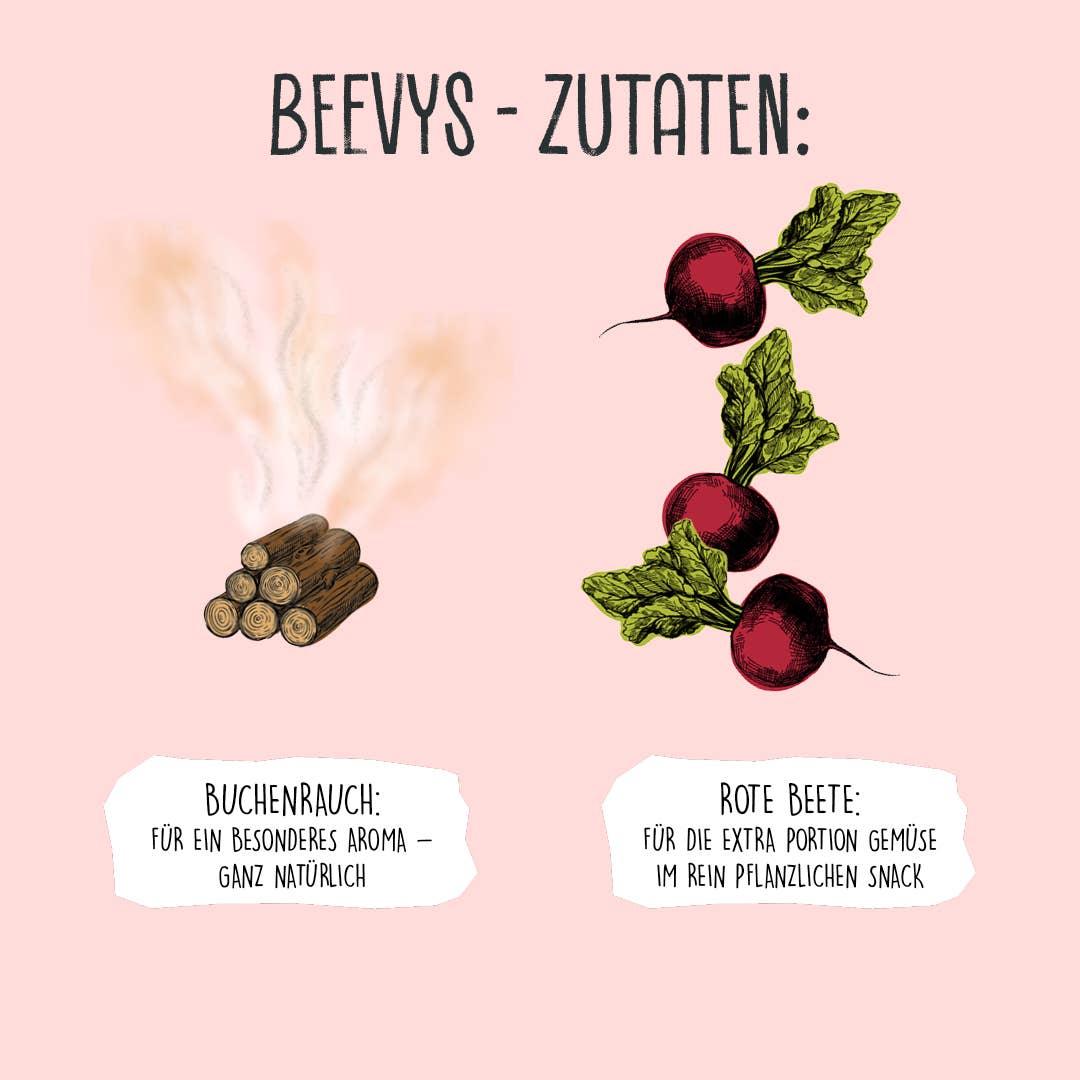 Beetroot vegetable treats - beech wood