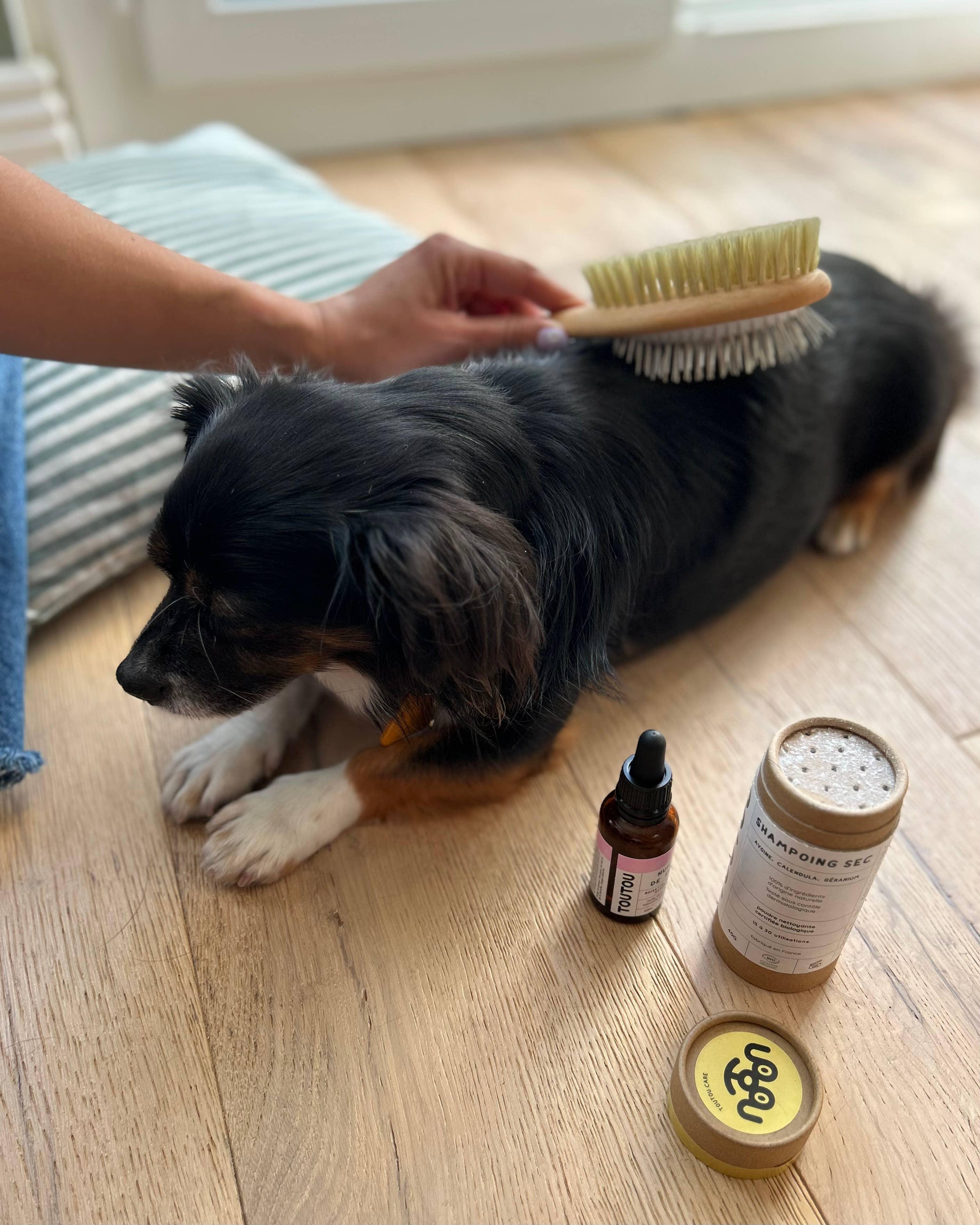 Brosse double face en bois