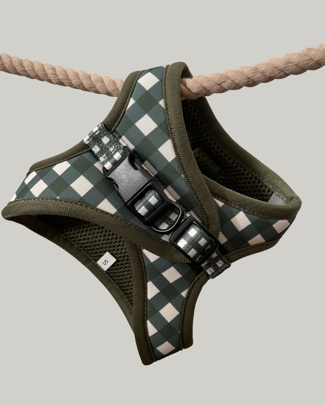 Harnais Step-in Vichy vert