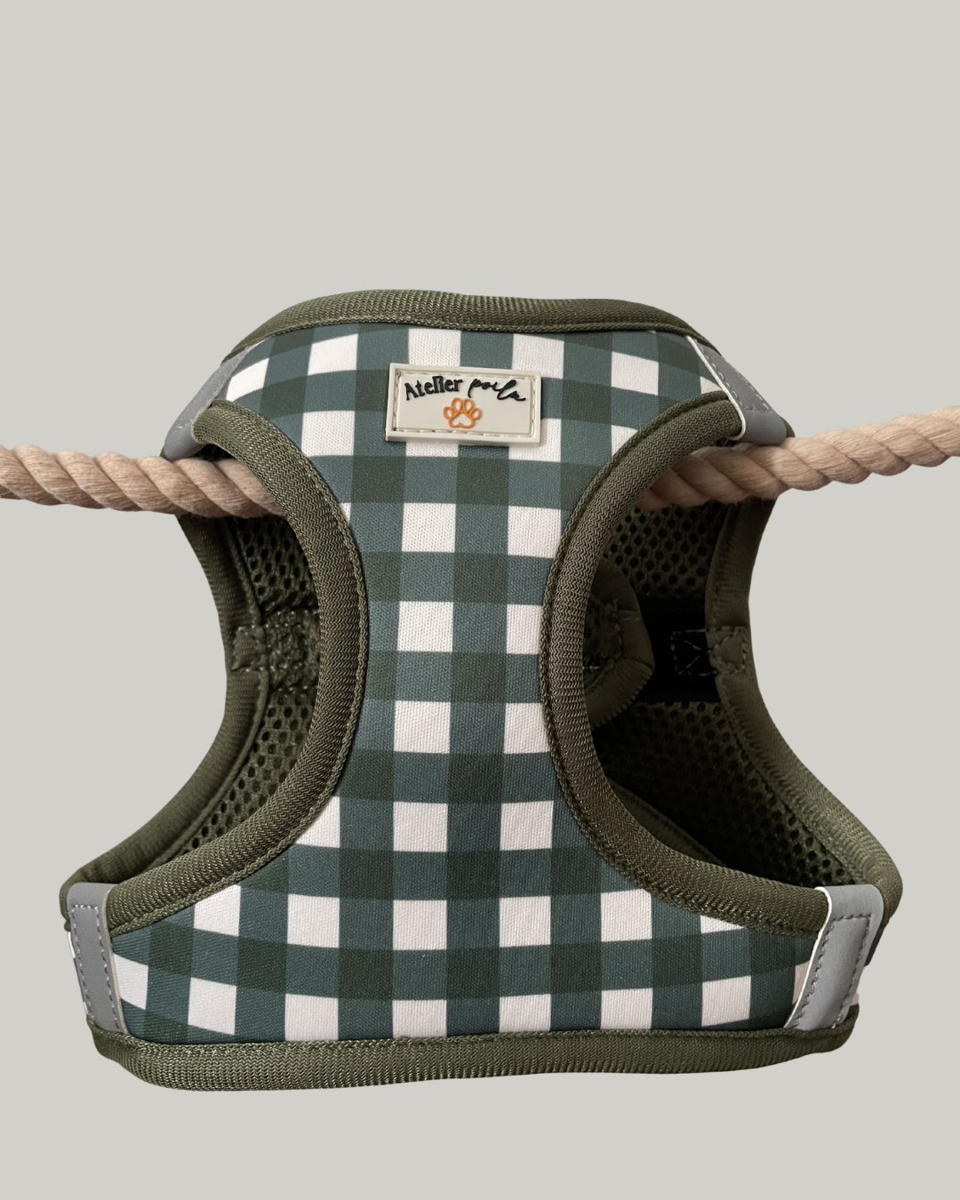 Harnais Step-in Vichy vert