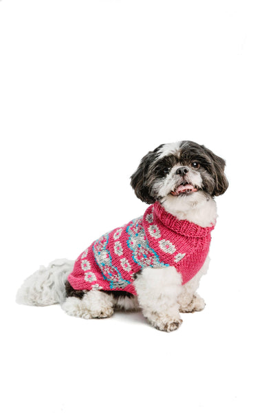 Jacquard wool sweater
