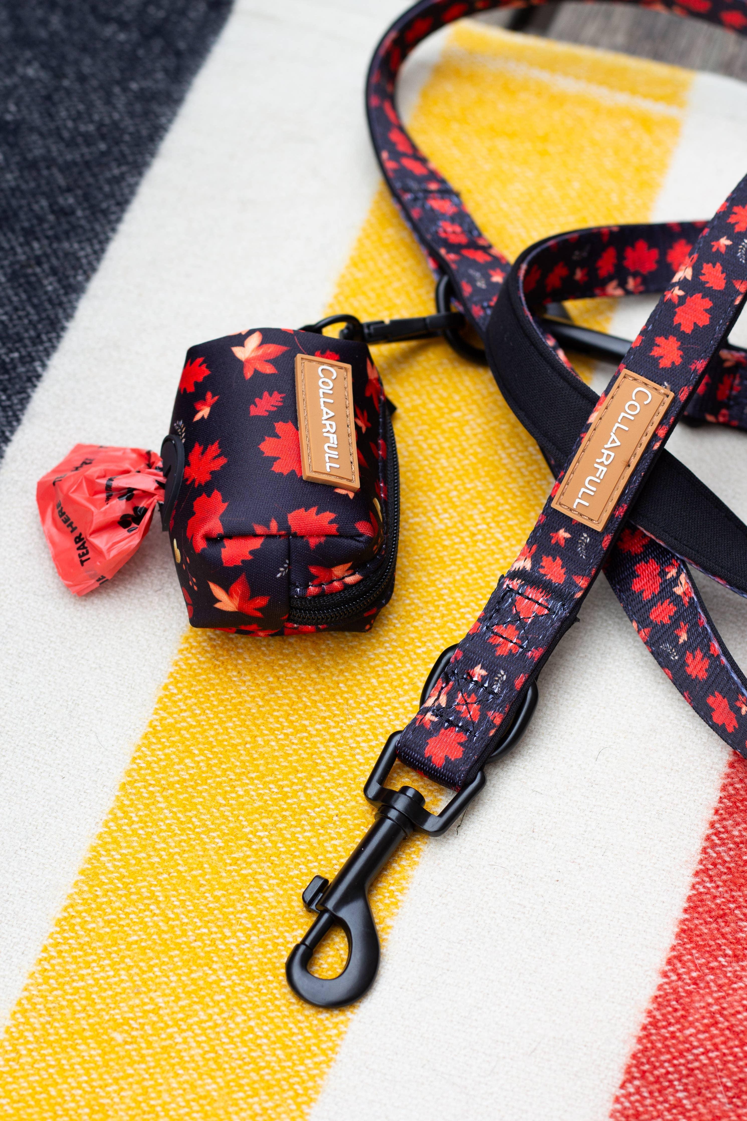 Autumn leaves adjustable leash