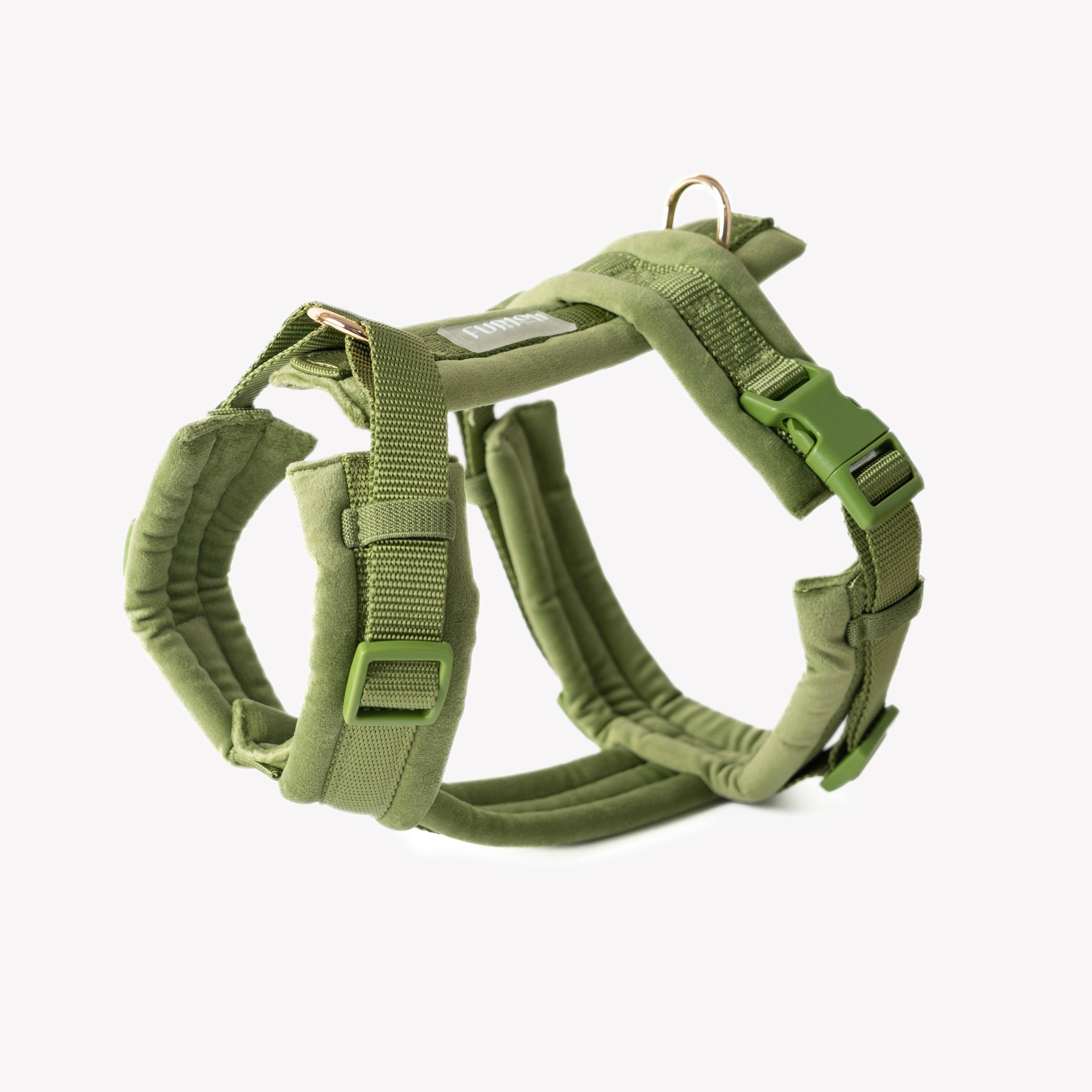 Furlou - Green - Velvet Dog Harness