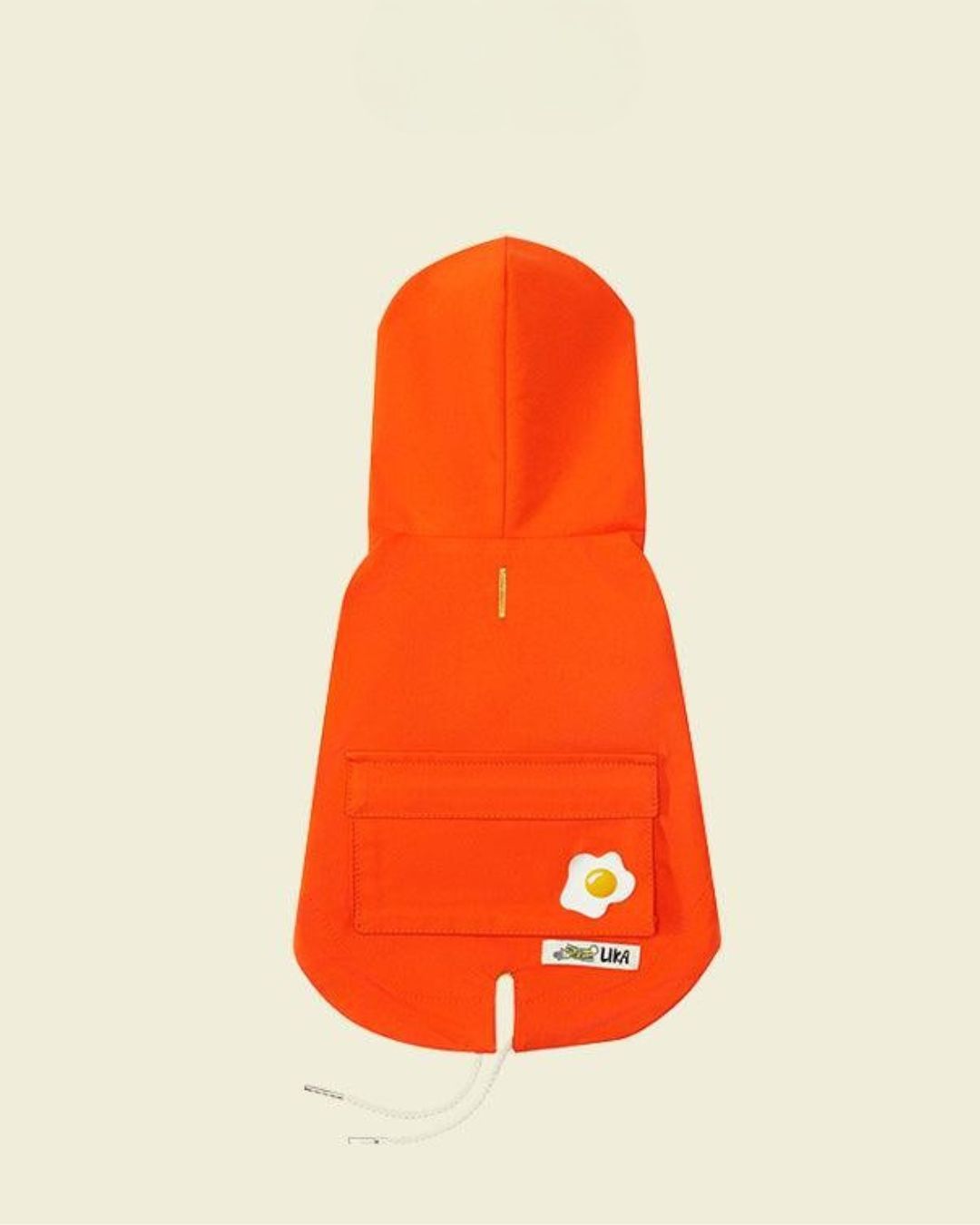 Neonorange Regenmantel