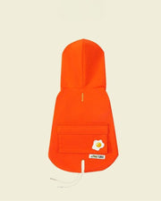 Imperméable orange fluo