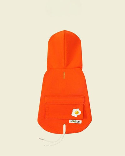 Neonorange Regenmantel