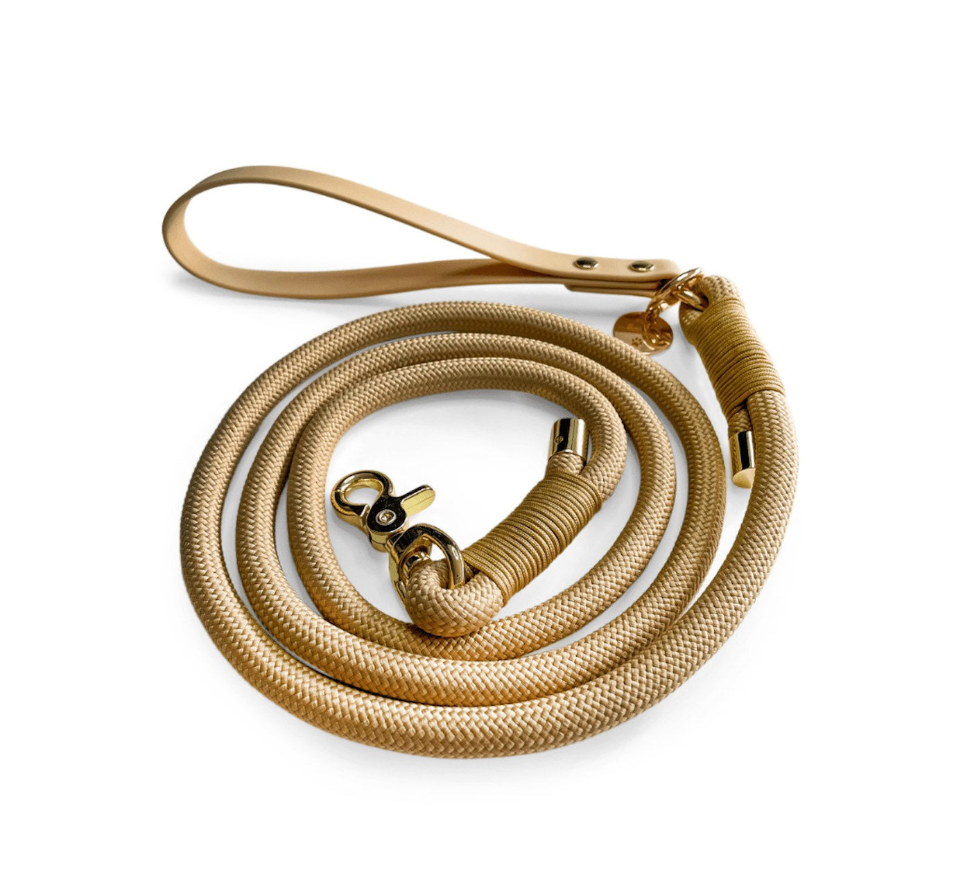 Laisse en corde Caramel