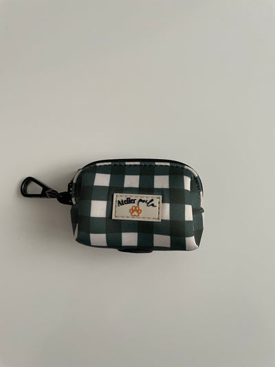 Porta-sacchetti Vichy vert