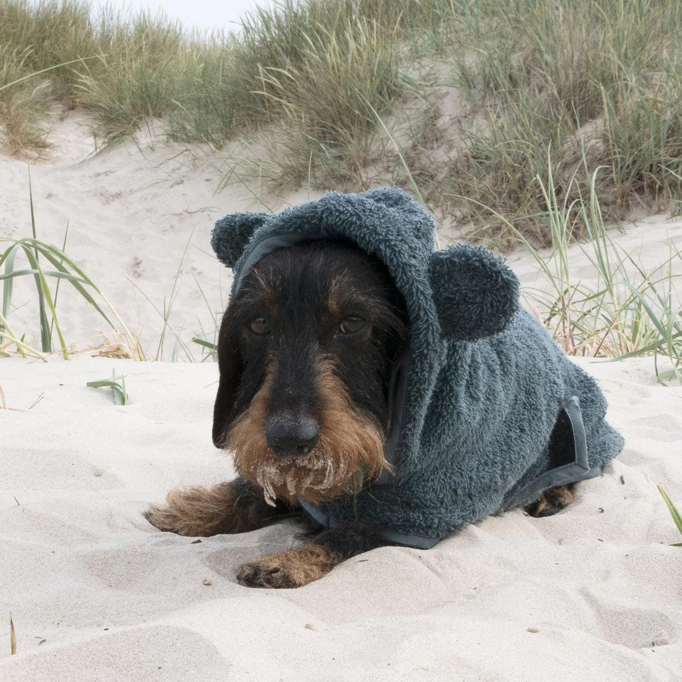 Accappatoio stile poncho per cani