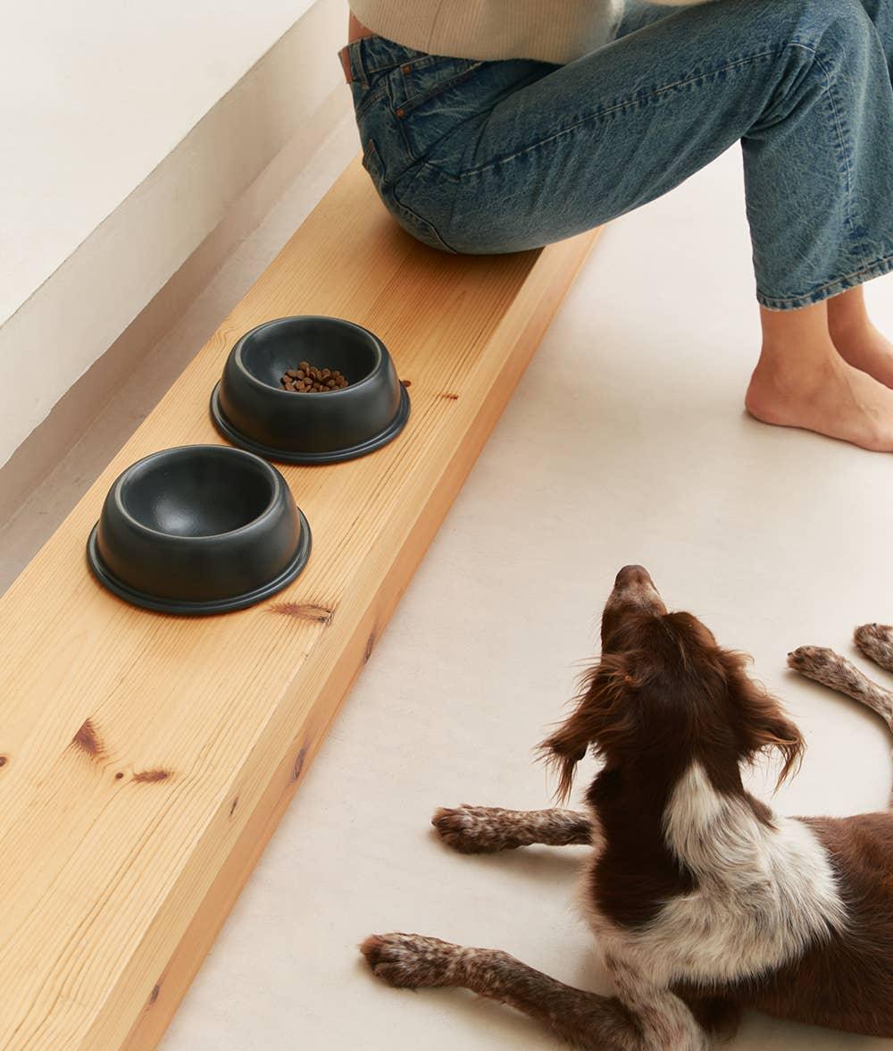 Anthracite ceramic bowl